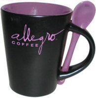 Ceramic Mugs: 13oz Color Two Tone Spooner Mugs